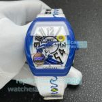 QQF Swiss Replica Franck Muller Vanguard Beach V41 Blue Limited Edition Watch 